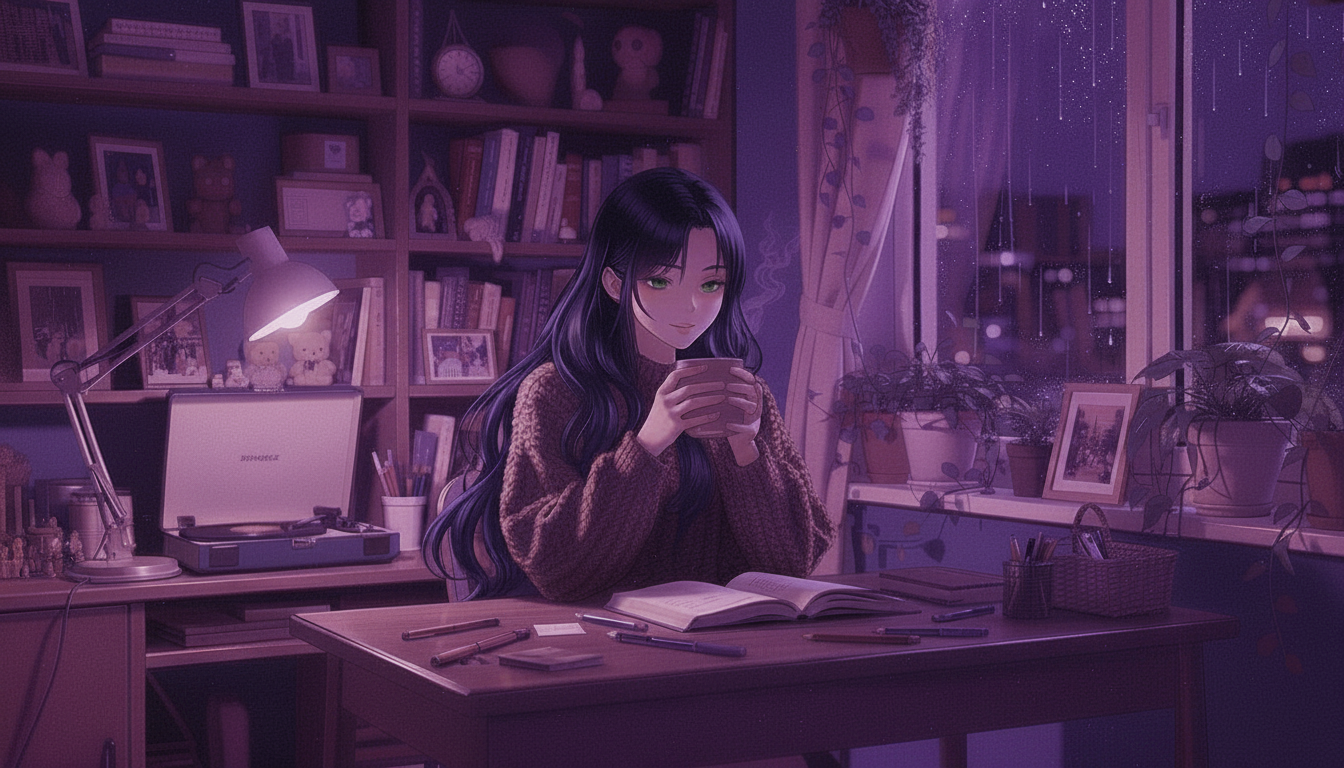 girl journaling